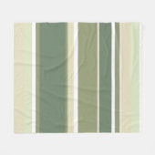 Couverture Polaire Bandes vert olive (Devant (Horizontal))