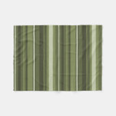 Couverture Polaire Bandes vert olive (Devant (Horizontal))