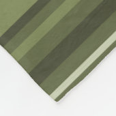 Couverture Polaire Bandes vert olive (Coin)