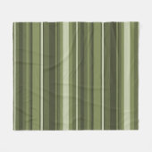 Couverture Polaire Bandes vert olive (Devant (Horizontal))