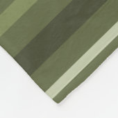 Couverture Polaire Bandes vert olive (Coin)