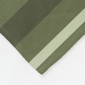 Couverture Polaire Bandes vert olive (Coin)