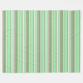 Couverture Polaire Bandes vert pâle (Devant (Horizontal))