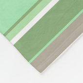 Couverture Polaire Bandes vert pâle (Coin)