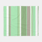 Couverture Polaire Bandes vert pâle (Devant (Horizontal))