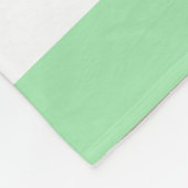Couverture Polaire Bandes vert pâle (Coin)