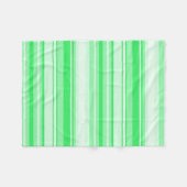 Couverture Polaire Bandes vert printemps (Devant (Horizontal))