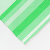 Couverture Polaire Bandes vert printemps (Coin)