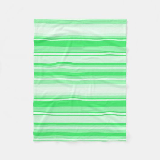 Couverture Polaire Bandes vert printemps (Devant)