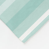 Couverture Polaire Bandes vertes à la menthe (Coin)