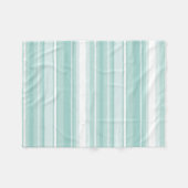 Couverture Polaire Bandes vertes à la menthe (Devant (Horizontal))