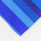 Couverture Polaire Bandes verticales bleues (Coin)