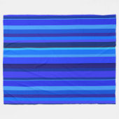 Couverture Polaire Bandes verticales bleues (Devant (Horizontal))