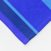 Couverture Polaire Bandes verticales bleues (Coin)