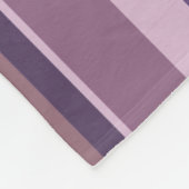 Couverture Polaire Bandes verticales mauves (Coin)