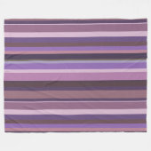 Couverture Polaire Bandes verticales mauves (Devant (Horizontal))