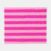 Couverture Polaire Bandes verticales rose chaud (Devant (Horizontal))