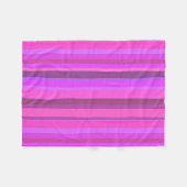 Couverture Polaire Bandes verticales roses (Devant (Horizontal))