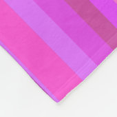 Couverture Polaire Bandes verticales roses (Coin)