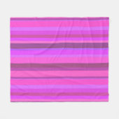 Couverture Polaire Bandes verticales roses (Devant (Horizontal))
