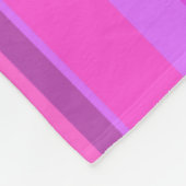 Couverture Polaire Bandes verticales roses (Coin)