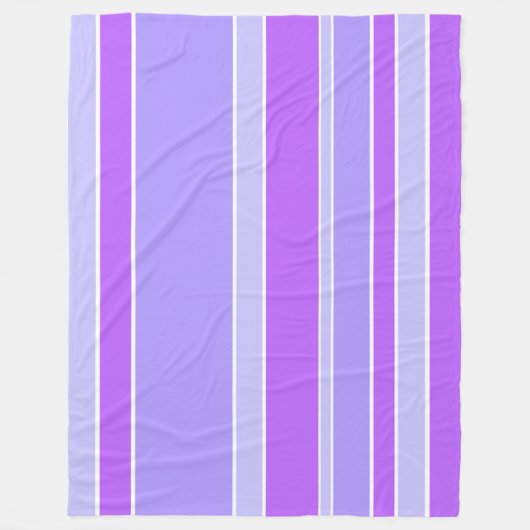Couverture Polaire Bandes violettes (Devant)