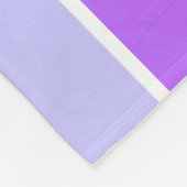 Couverture Polaire Bandes violettes (Coin)