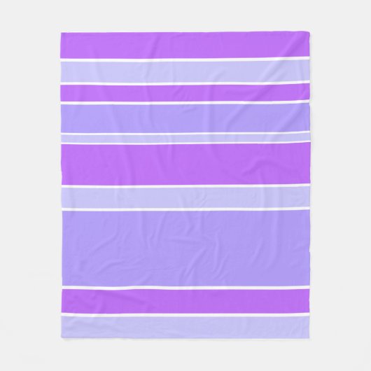 Couverture Polaire Bandes violettes (Devant)