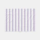 Couverture Polaire Bandes violettes et blanches (Devant (Horizontal))
