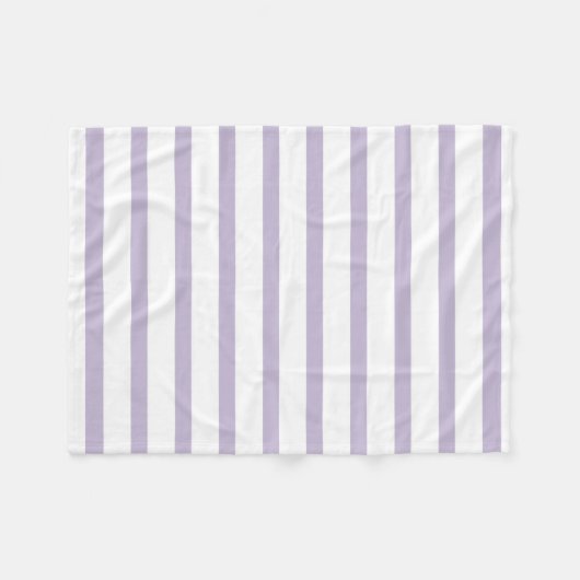 Couverture Polaire Bandes violettes et blanches (Devant (Horizontal))