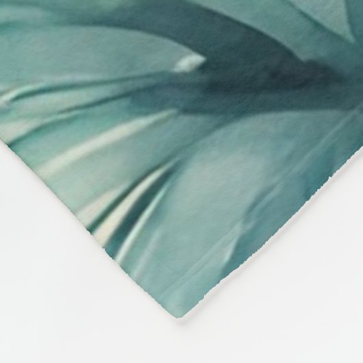 Couverture Polaire Banket Plage Tropicale Côte Bleu Palmiers (Coin)