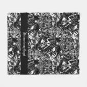 Couverture Polaire Baphomet gothique Arts sombres Alternative (Devant (Horizontal))