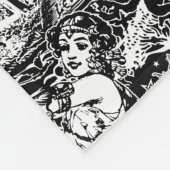 Couverture Polaire Baphomet gothique Arts sombres Alternative (Coin)