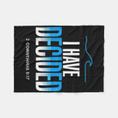 Couverture Polaire Baptême J'Ai Décidé Baptisé (Devant (Horizontal))