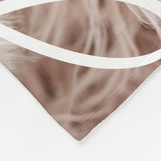 Couverture Polaire Baptême Simple Élégant Moderne Coeur Bébé Photo (Coin)