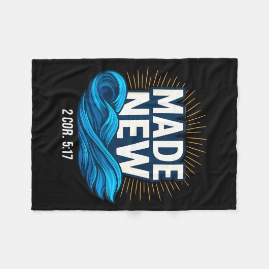 Couverture Polaire Baptized Made New Baptism  (Devant (Horizontal))