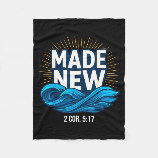 Couverture Polaire Baptized Made New Baptism (Devant)