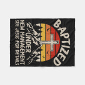 Couverture Polaire Baptized Under New Management See Jesus Baptism Ch (Devant (Horizontal))