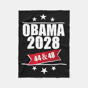 Couverture Polaire Barack Obama 2028 Président Drapeau Américain Pro