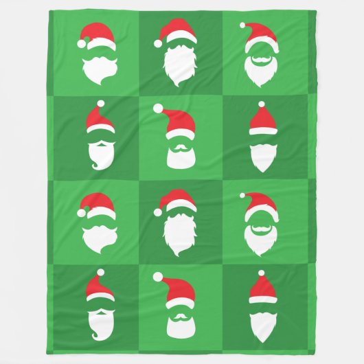 Couverture Polaire Barbe du Père Noël (Devant)