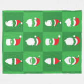 Couverture Polaire Barbe du Père Noël (Devant (Horizontal))
