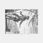 Couverture Polaire Barbe noire (Devant (Horizontal))