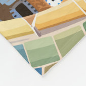 Couverture Polaire Barcelone Espagne Travel Art Vintage (Coin)