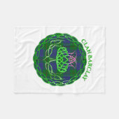 Couverture Polaire Barclay Scottish Tartan Celtic Thistle (Devant (Horizontal))