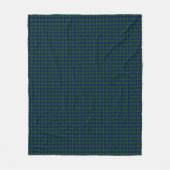 Couverture Polaire Barclay tartan bleu vert plaid (Devant)