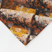 Couverture Polaire Bardeaux de toit orange et noir (Coin)