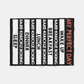 Couverture Polaire Bare-knuckle Boxing My Parfect Day (Devant (Horizontal))