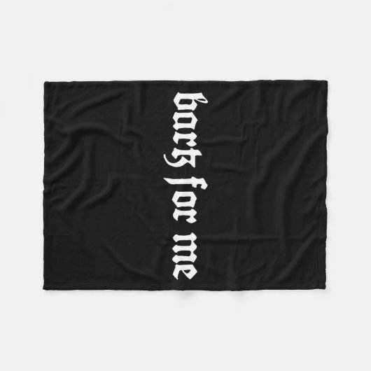 Couverture Polaire Bark For Me Gothic  (Devant (Horizontal))