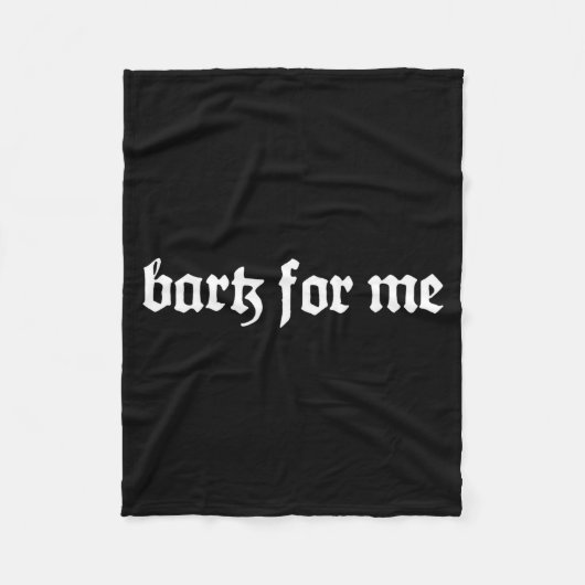 Couverture Polaire Bark For Me Gothic  (Devant)