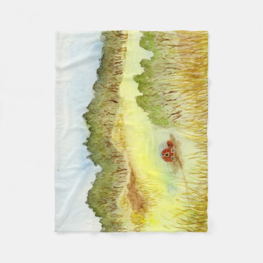 Couverture Polaire Barne rouge (Devant)